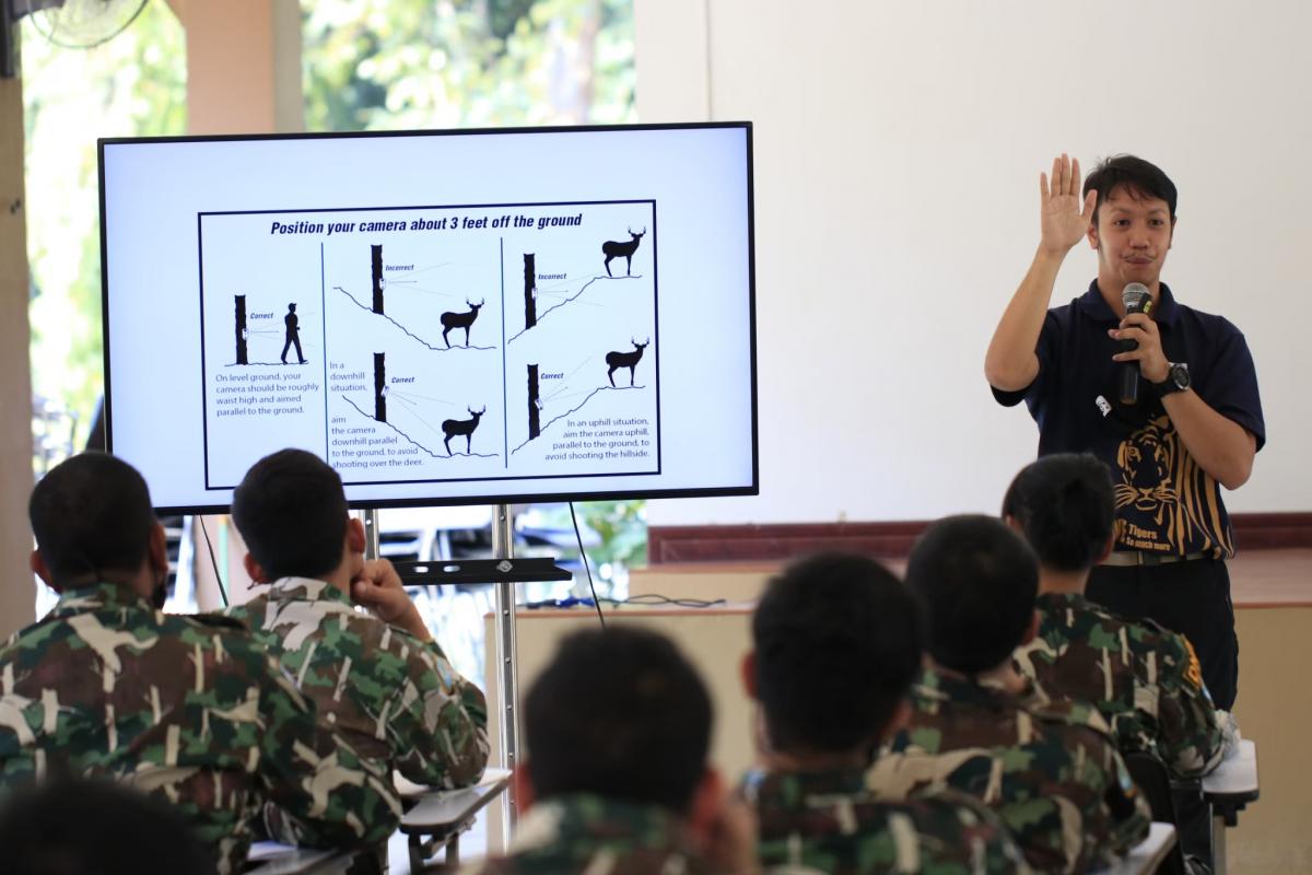 Rangers at a training camp