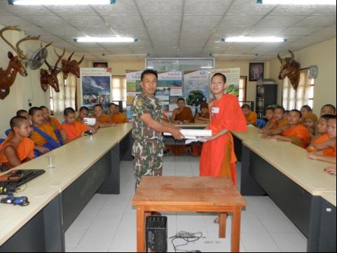 Information campaigns with young monks